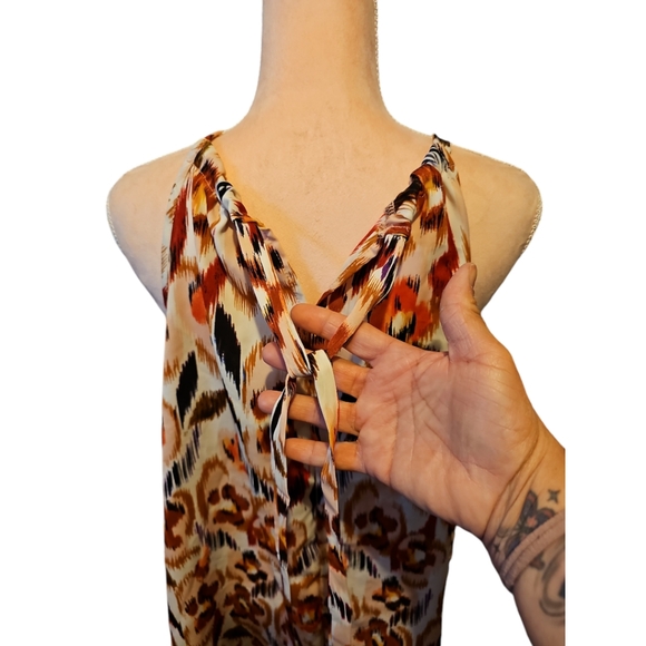 SHEIN Clasi Plus Allover Print Halter Neck Blouse 4X - Picture 9 of 10